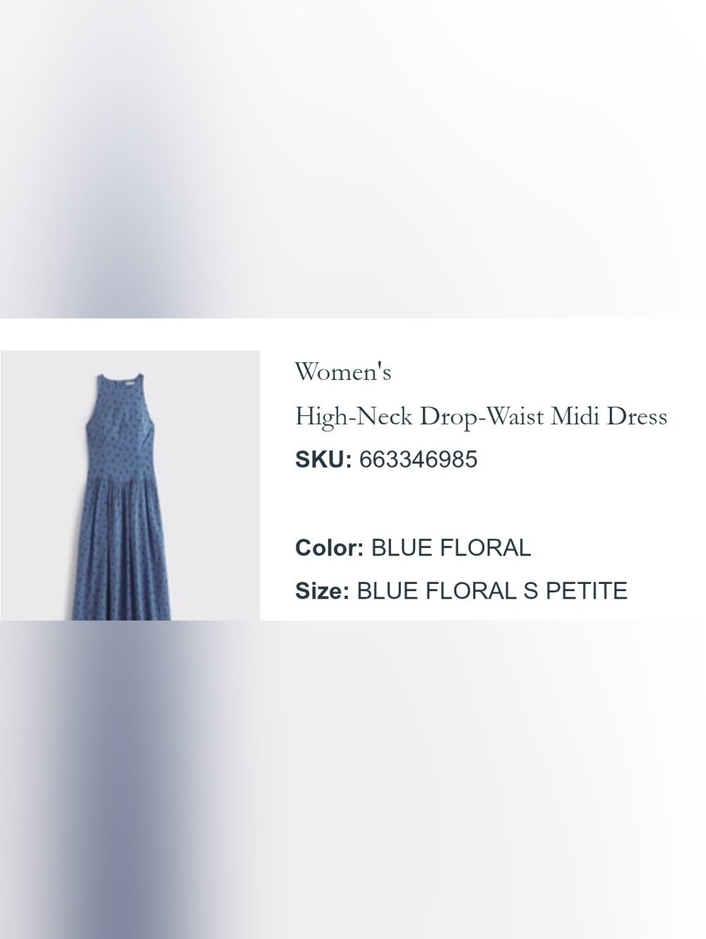 Abercrombie & Fitch High Neck Drop Waist Dress - Picture 6 of 7